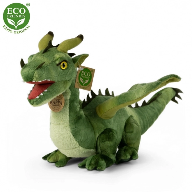 Rappa Plyšový drak zelený 40 cm ECO-FRIENDLY