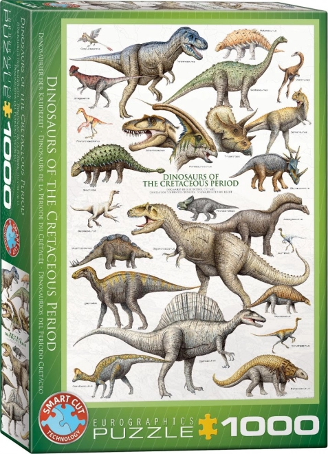 EUROGRAPHICS Puzzle Svět dinosaurů: Křída 1000 dílků