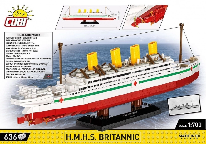 Model lodě H.M.H.S. Britannic 1:700