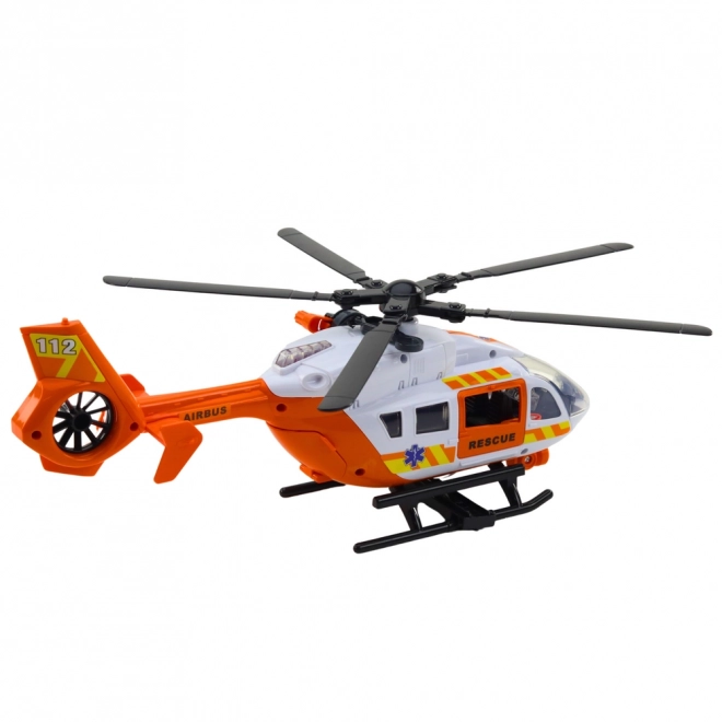 Záchranná helikoptéra se světly a zvuky
