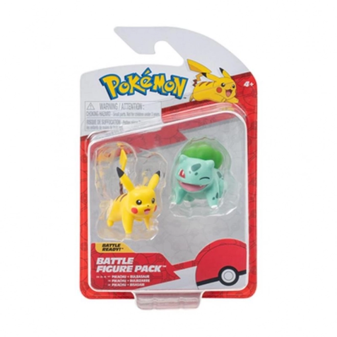 Pokémon akční figurky -  2 pack Asst (Charmander&Pikacu, Squirtle& Pikacu, Bulbusaur&Pikacu