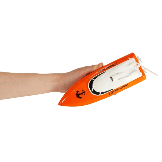 RC mini motorový člun – Oranžový