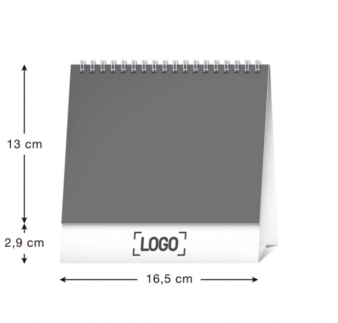 NOTIQUE Stolový kalendár Psy – s menami psov 2025, 16,5 x 13 cm