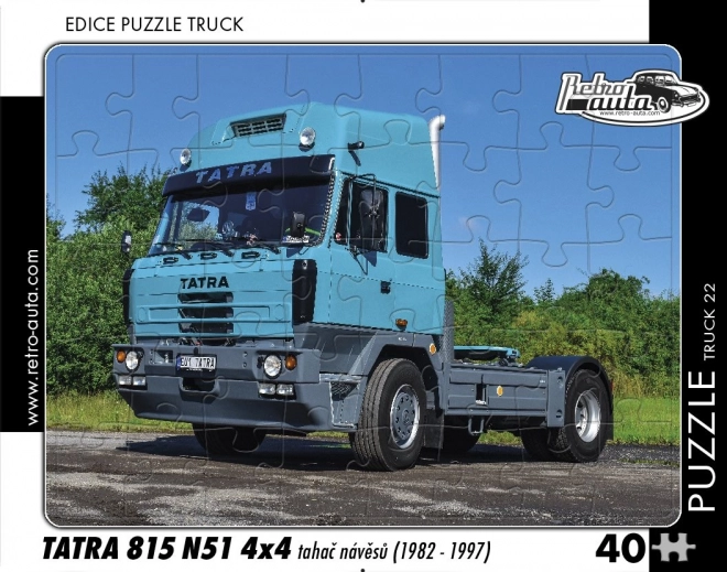 Retro auta puzzle kamion Tatra 815