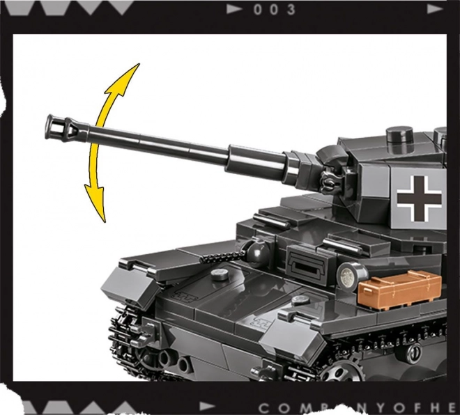 COBI 3045 COH Panzer IV Ausf G, 1:35, 610 k, 1 f