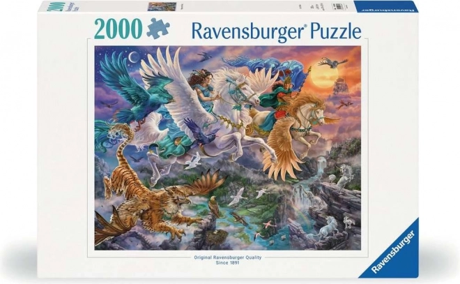 Ravensburger puzzle Vzduchem na Pegasovi 2000 dílků