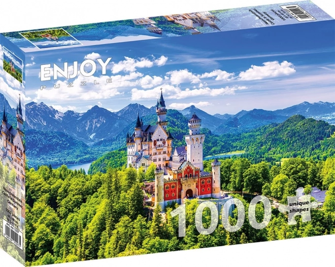 Puzzle Zámek Neuschwanstein v létě, 1000 dílků