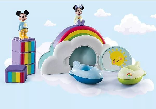 Sada figurek 1.2.3 Disney 71319 Mickey a Minnie v domě v oblacích