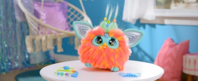 Interaktivní plyšový kamarád Furby korálový