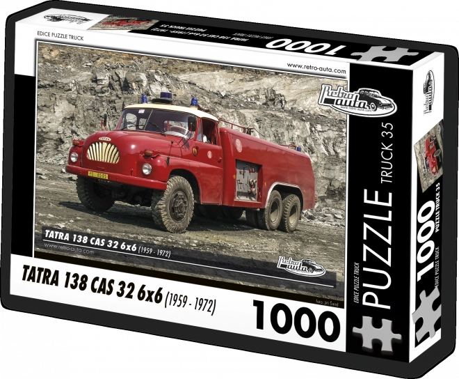 RETRO-AUTA Puzzle TRUCK č.35 Tatra 138 CAS 32 6x6 (1959 - 1972) 1000 dílků