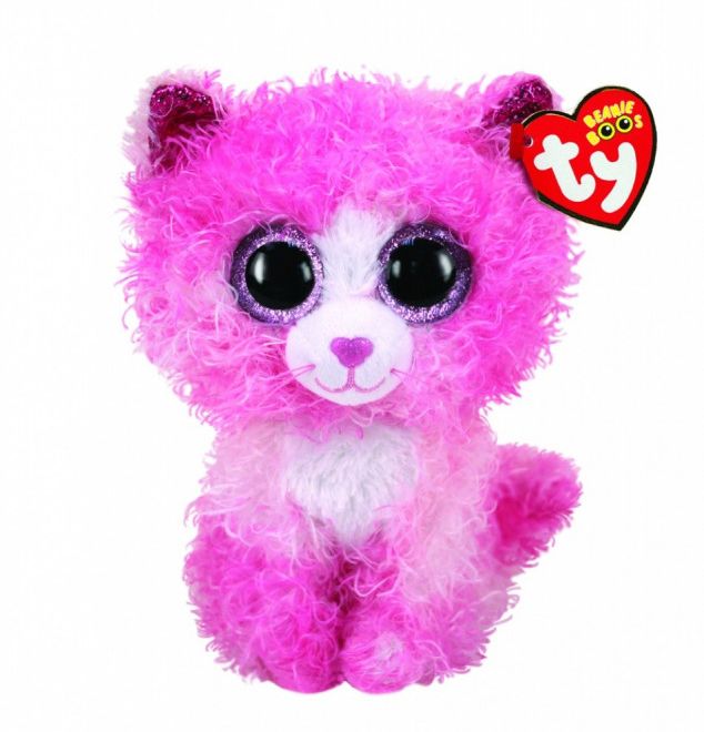 TY Beanie Boos Růžová kočka Reagan maskot 15 cm