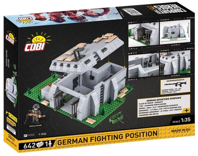 COBI 3043 COH German Fighting Position, 1:35, 642 k, 1 f