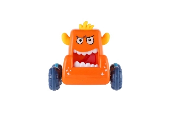 Auto monster plast 9x8cm mačkací jezdící 4 barvy