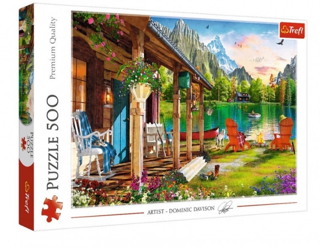 Puzzle 500 prvků Horský dům