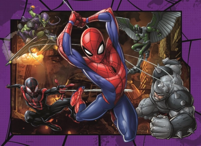 RAVENSBURGER Puzzle Spiderman 4x100 dílků