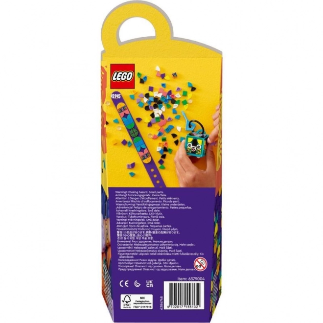 LEGO Dots 41945 Neonový tygr – náramek & ozdoba na tašku
