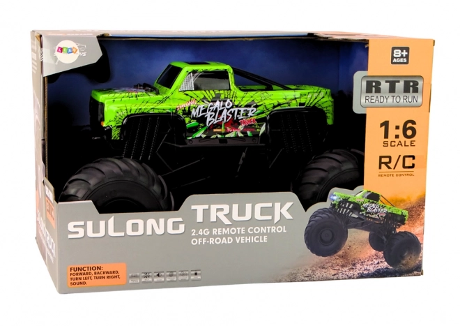 Velké terénní auto Dálkově ovládané 2.4G RC 1:6 Zelené