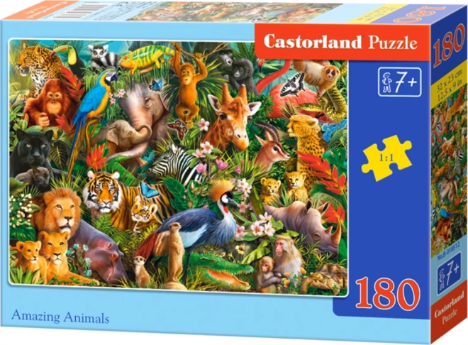 Úžasné zvířata puzzle 180 dílků