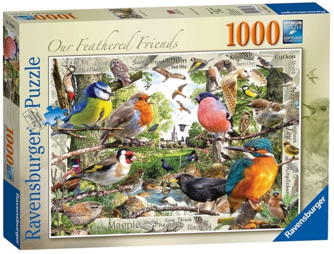 Puzzle Naši opeření přátelé 1000 dílků