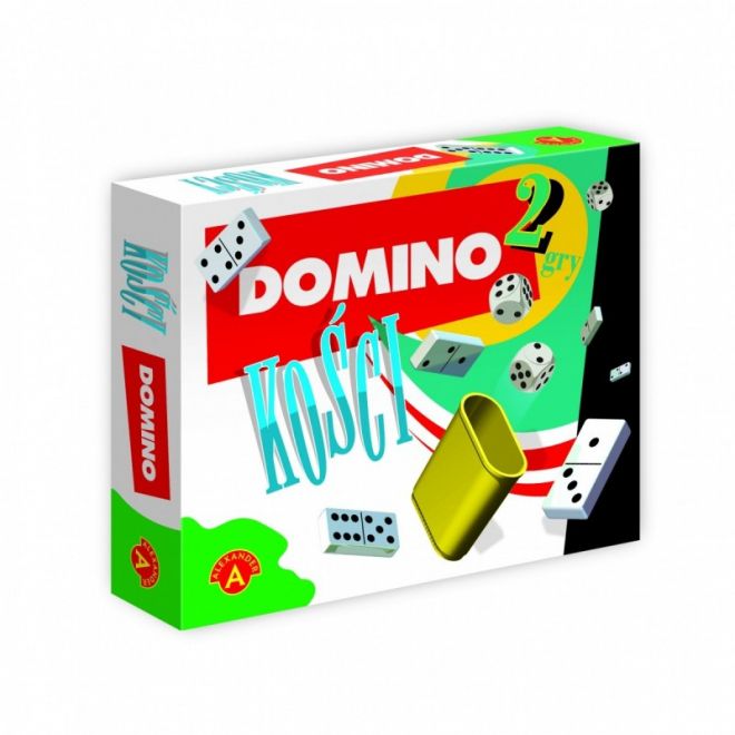 Domino a hrací kostky 2v1