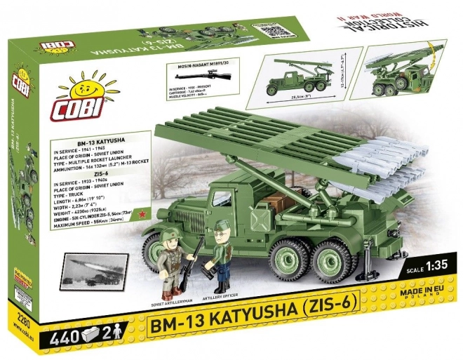 COBI 2280 II WW BM-13 Kaťuša ZIS-6, 1:35, 440 k, 2 f