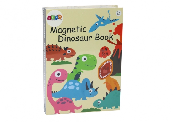 Magnetické puzzle Dinosauři Puzzle karty Puzzle Book 64 ele.