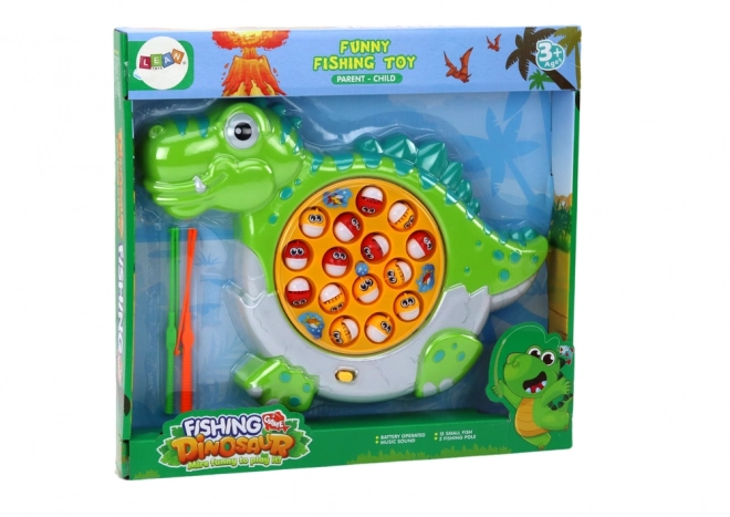 Stolní hra na chytání ryb Dinosaur Green