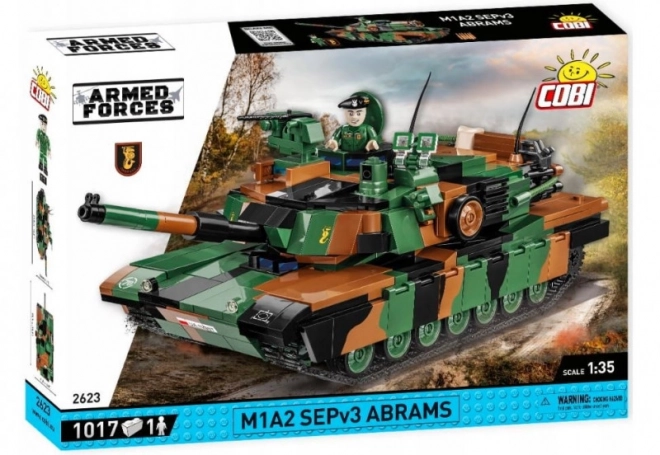 COBI 2623 Armed Forces Abrams M1A2 SEPv3, 1:35, 1000 k, 1 f