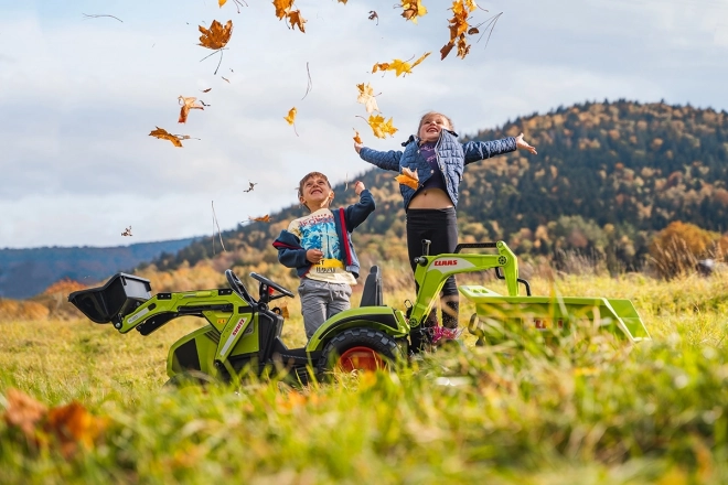 Traktor Claas Axos šlapací - s přední i zadní lžící + valník