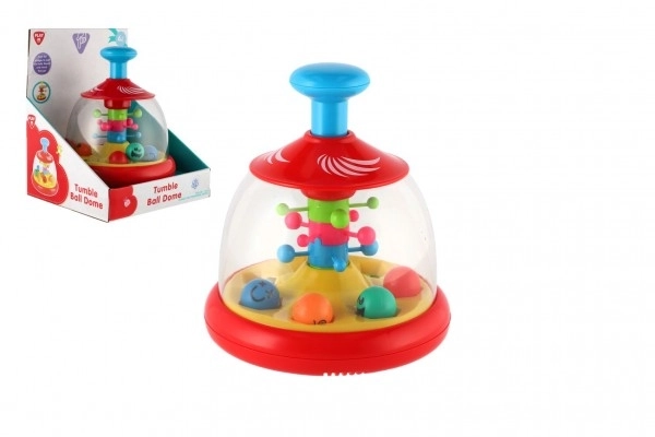 Kolotoč s míčky plast 18cm v krabici 18x23x17cm 6m+
