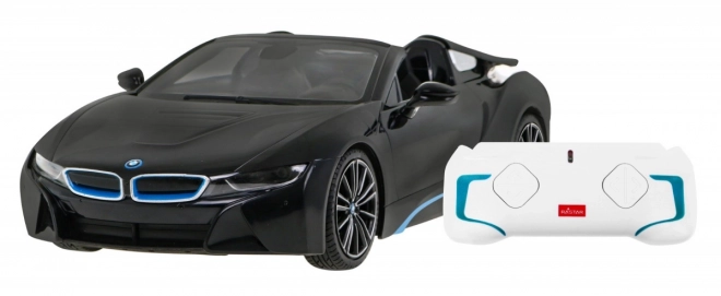 BMW i8 Roadster černý RASTAR model 1:12 Auto na dálkové ovládání + 2,4 GHz dálkové ovládání