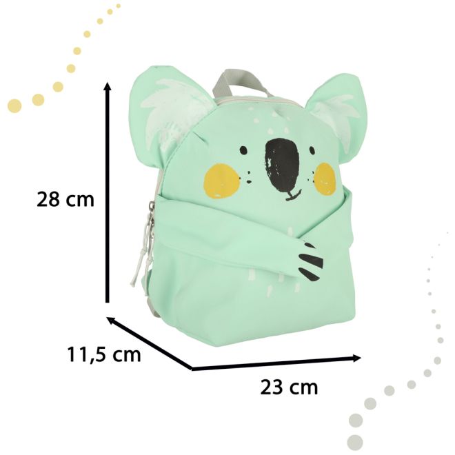 Školka koala školní batoh zelený