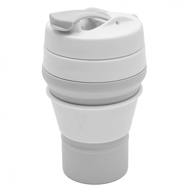 Skládací silikonový hrnek 350 ml New Baby šedý