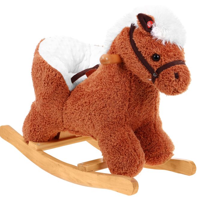 Houpací kůň Karino pro děti + Interaktivní efekty + Sedátko s opěradlem