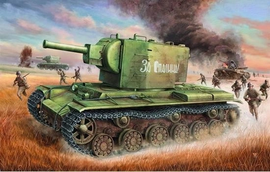 TRUMPETER Rusko KV-2 Ta nk