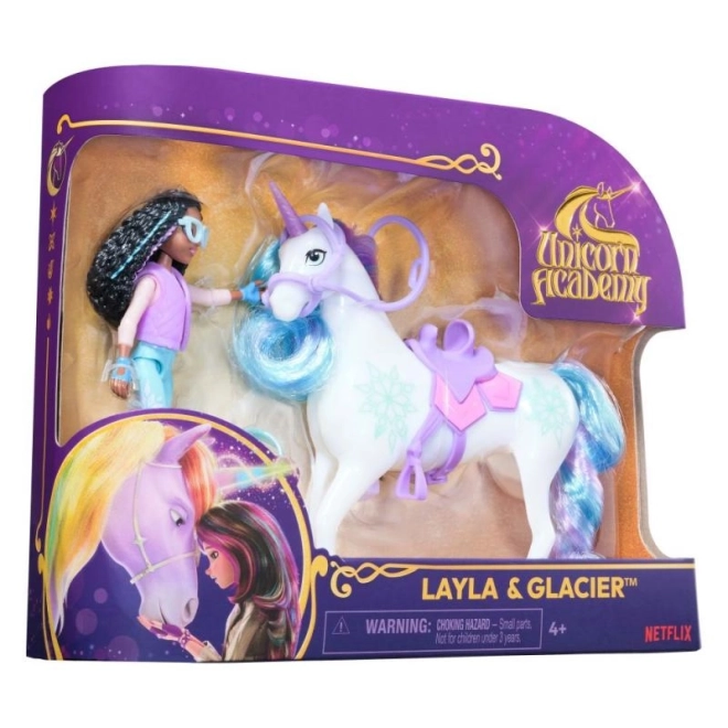 Unicorn academy figurky 11 cm layla a glacier