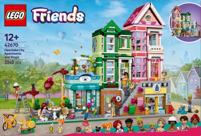 Lego Friends byty a obchody v městečku Heartlake