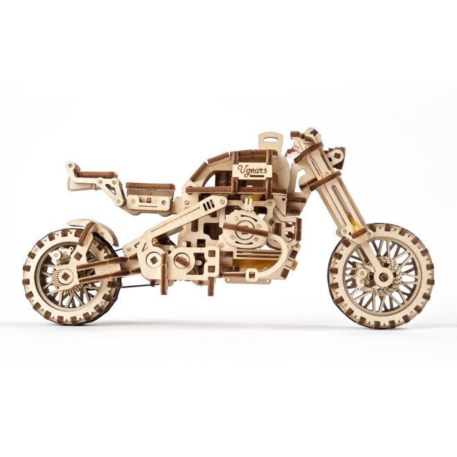Ugears 3D puzzle Motorka s vozíkem 380 kusů