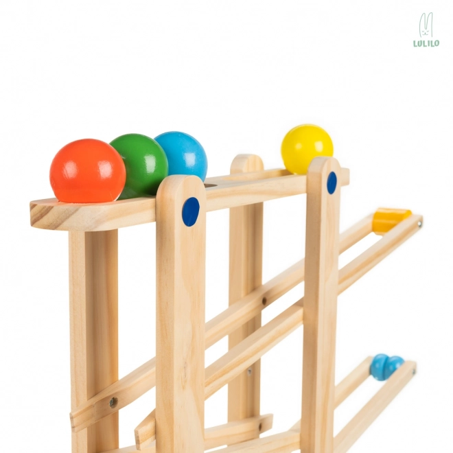 Dřevěná kuličková dráha Lulilo Apia - 49,5 cm