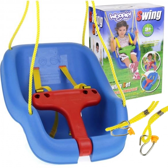 Dětská houpačka 2v1 s bezpečnostním pásem Woopie