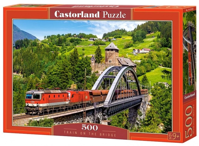 Puzzle Vlak na mostě 500 dílků