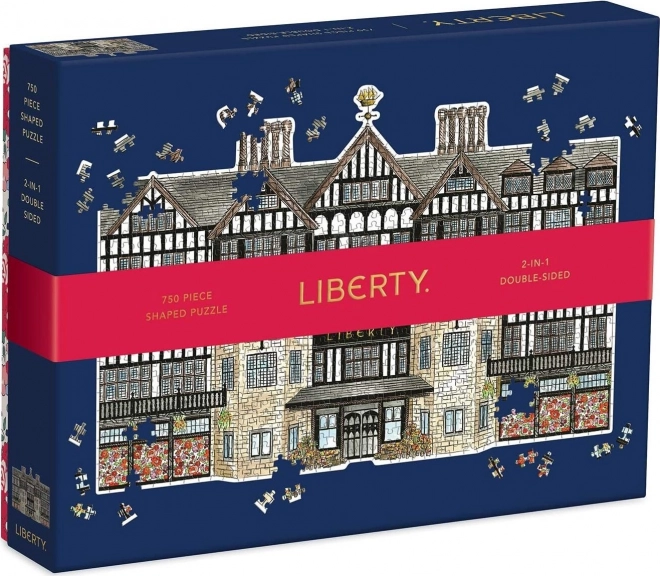 Oboustranné puzzle Liberty London Tudor Building 750 dílků