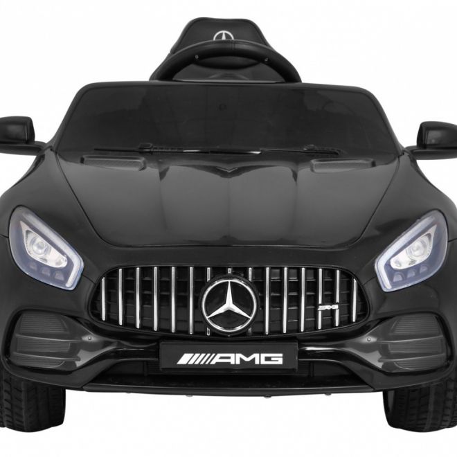 Mercedes Benz GT baterie pro děti černá + dálkové ovládání + pomalý start + MP3 LED