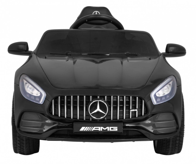 Mercedes Benz GT baterie pro děti černá + dálkové ovládání + pomalý start + MP3 LED