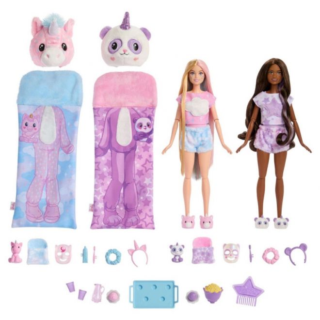 Dárková sada pro panenku Barbie Cutie Reveal Pyjama Party