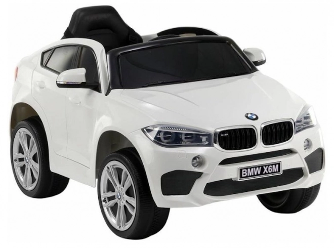 BMW X6 Battery Car Bílá kůže, EVA