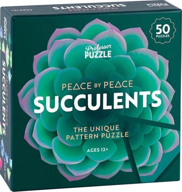 PROFESSOR PUZZLE Hlavolam Peace by Peace: Sukulenty