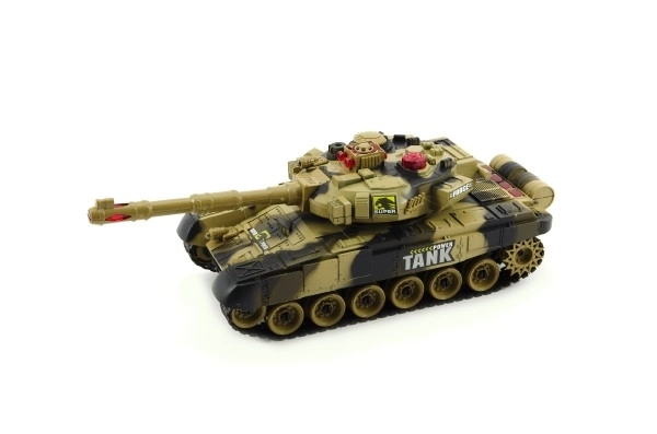 Tank RC T-80 plast 25cm s dobíjecím packem USB+adaptér na baterie 2 druhy  2,4 GHz v krabici