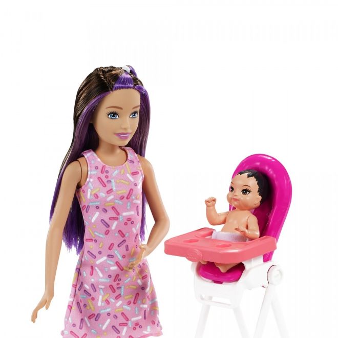 Barbie Chůva herní set - narozeniny GRP40