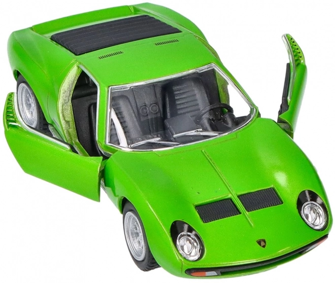 Kovový model Lamborghini Miura P400 SV z roku 1971